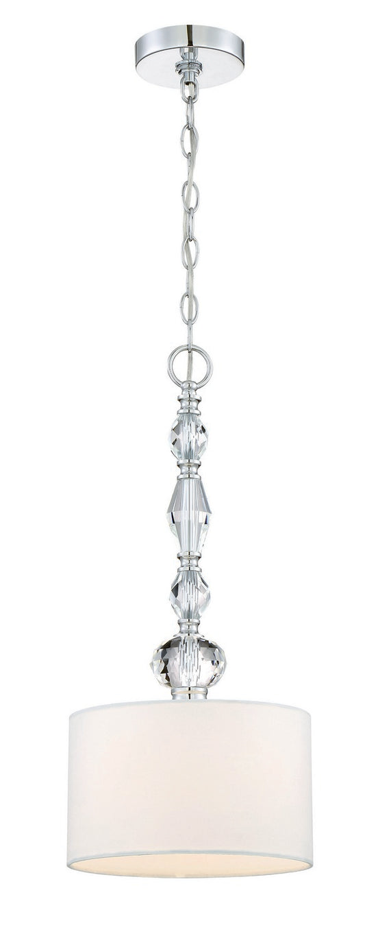 Evi One Light Mini Pendant in Chrome