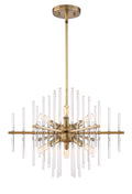 Reeve Six Light Chandelier in Burnished Antique Brass