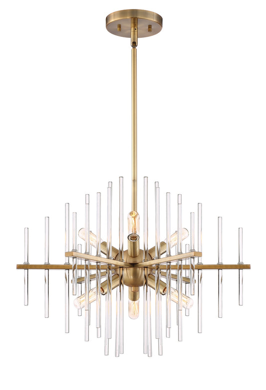 Reeve Six Light Chandelier in Burnished Antique Brass