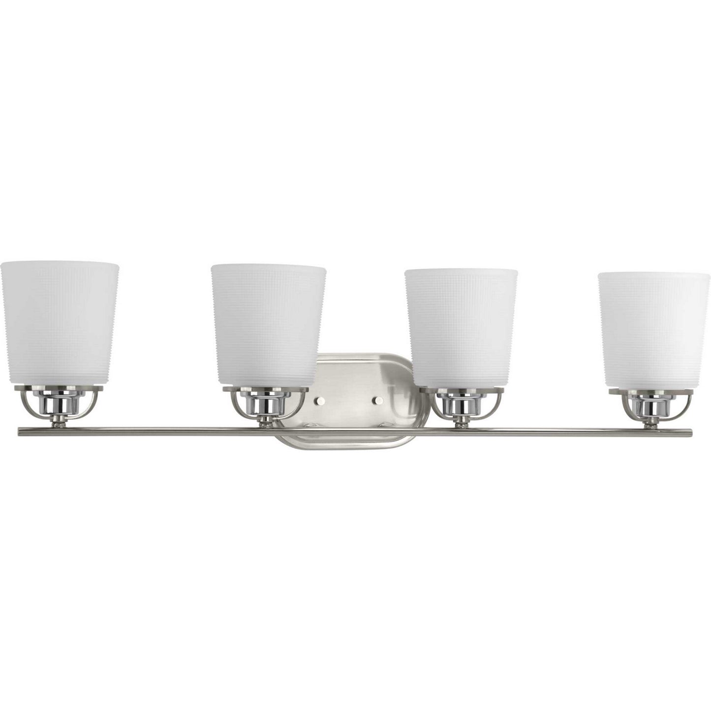 West Village Four Light Bath in Brushed Nickel