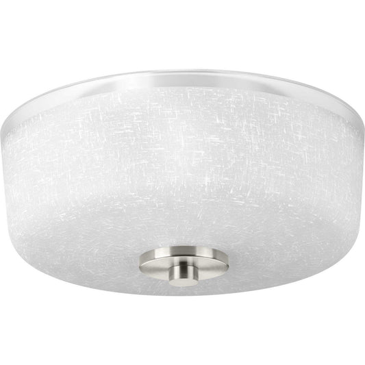 Alexa Two Light Flush Mount in Brushed Nickel