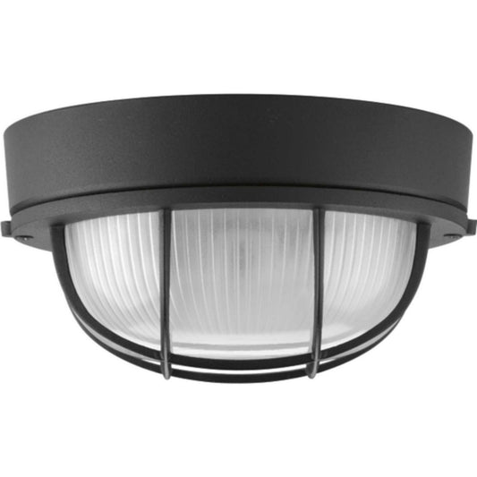 Bulkheads One Light Flush Mount in Black