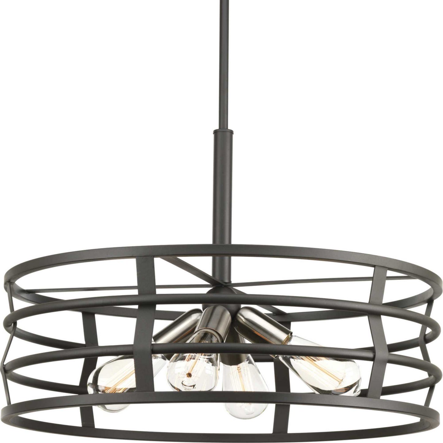 Remix Four Light Pendant in Graphite