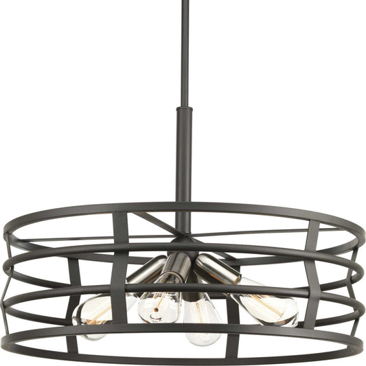 Remix Four Light Pendant in Graphite