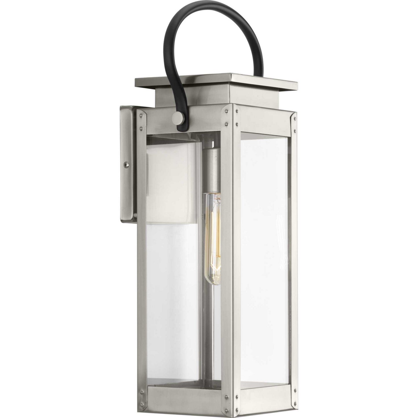 Union Square One Light Wall Lantern in Stainless Steel