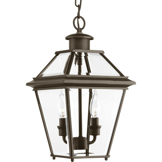 Burlington Two Light Hanging Lantern in Antique Bronze