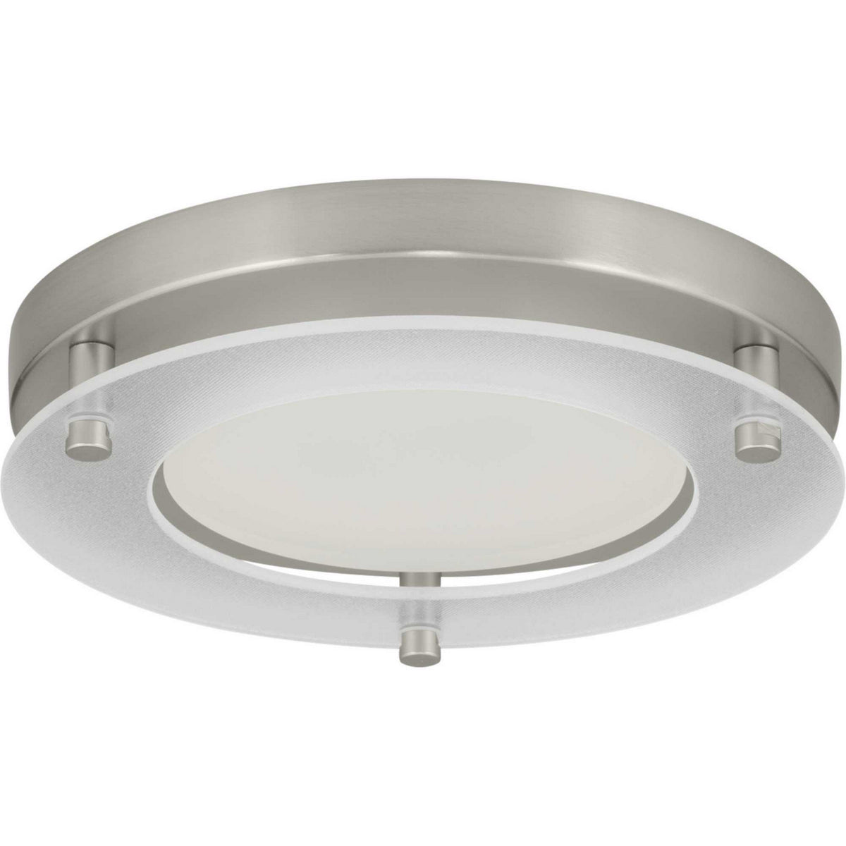 Progress Lighting 7 inch round LED flush mount in Brushed Nickel, P8147-09-30K