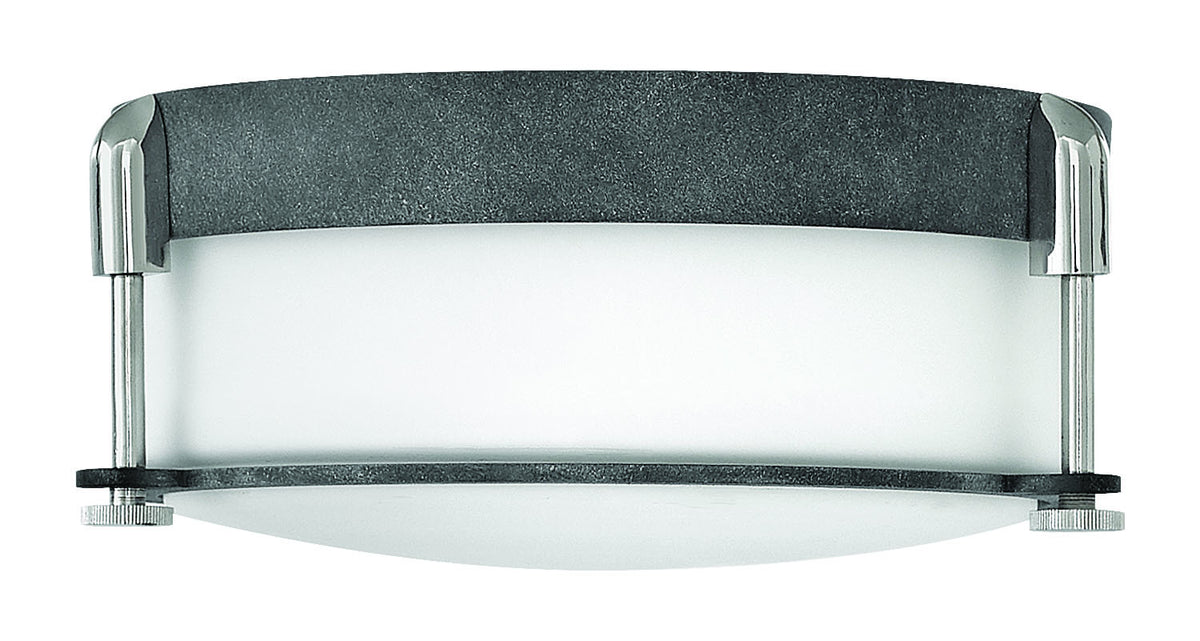 Colbin LED Flush Mount in Aged Zinc
