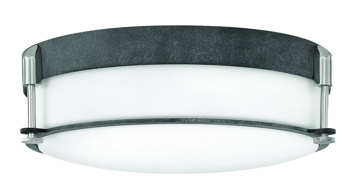 Colbin LED Flush Mount in Aged Zinc