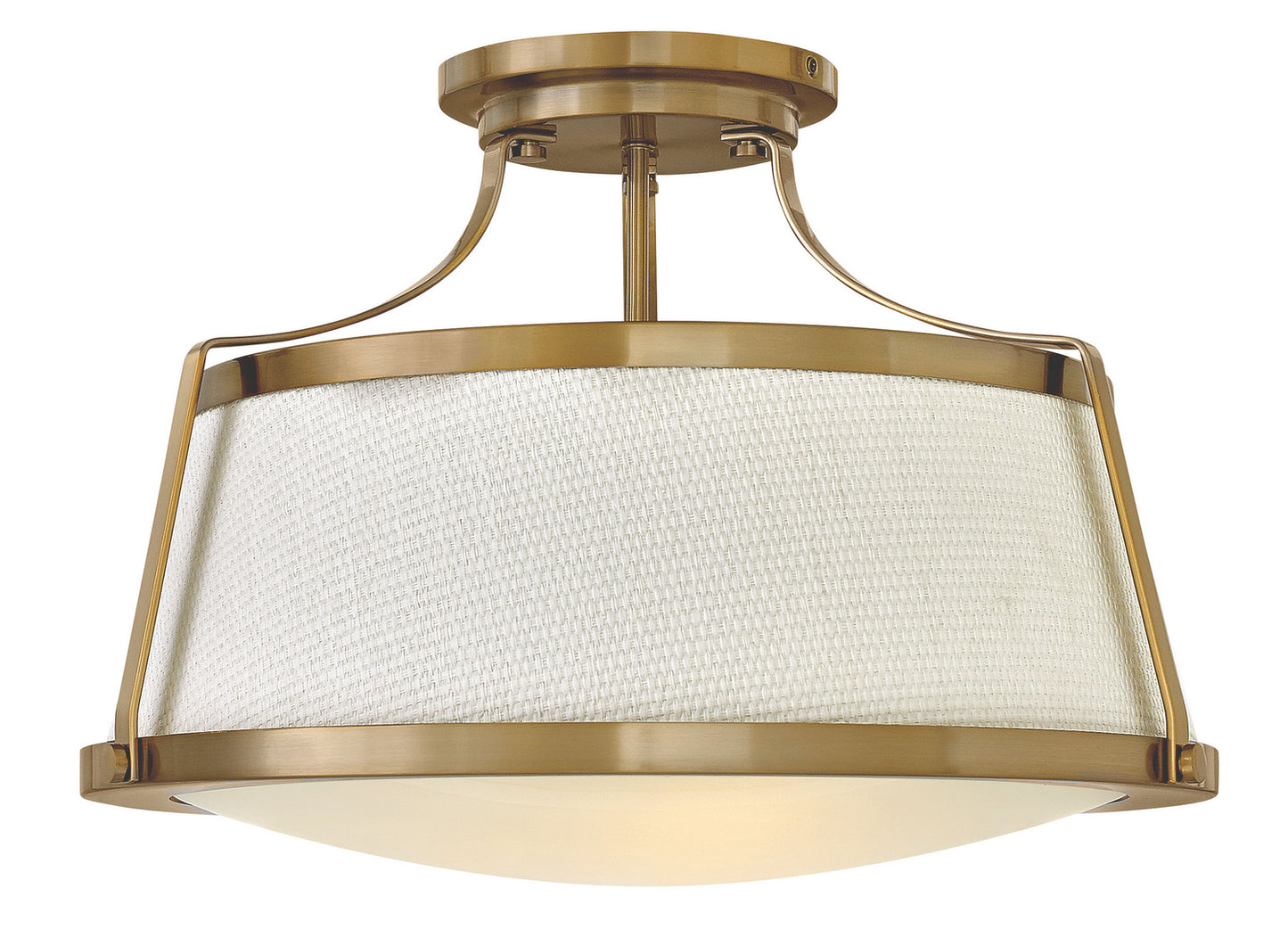 Charlotte LED Semi-Flush Mount in Brushed Caramel