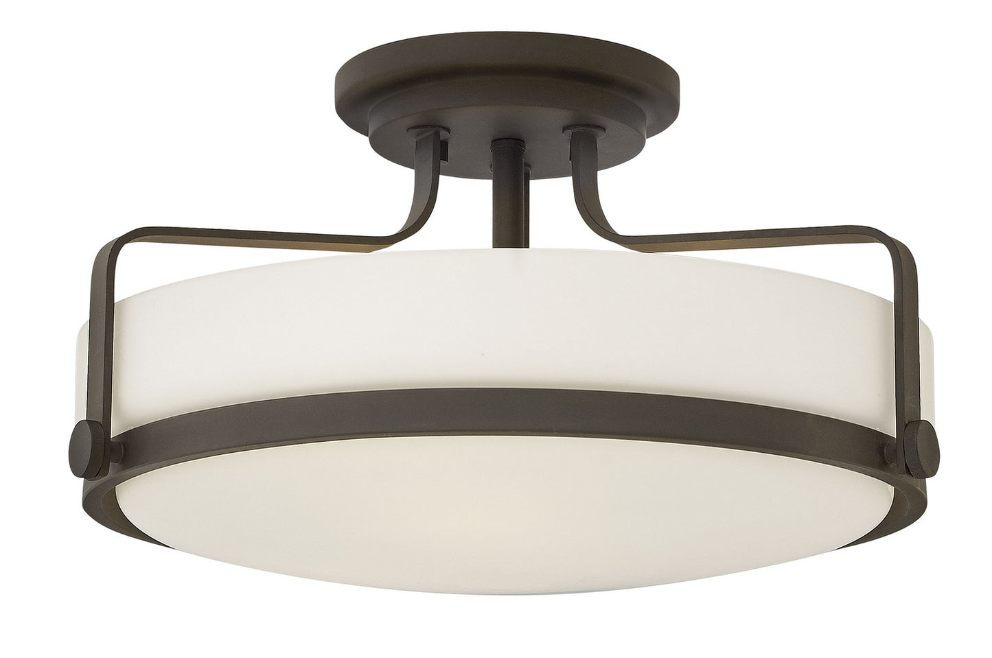 Harper LED Semi-Flush Mount in Oil Rubbed Bronze