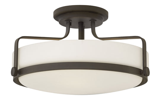 Harper LED Semi-Flush Mount in Oil Rubbed Bronze