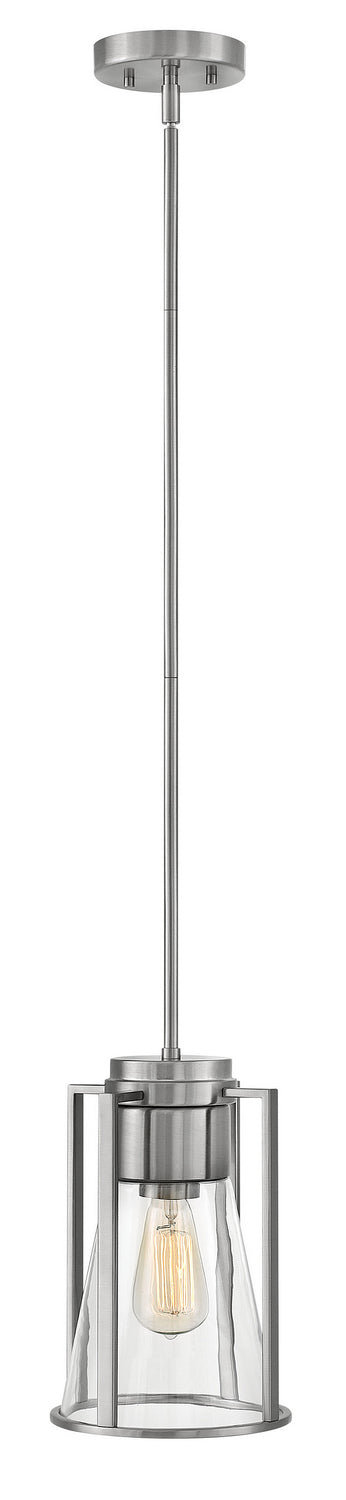 Refinery LED Pendant in Brushed Nickel