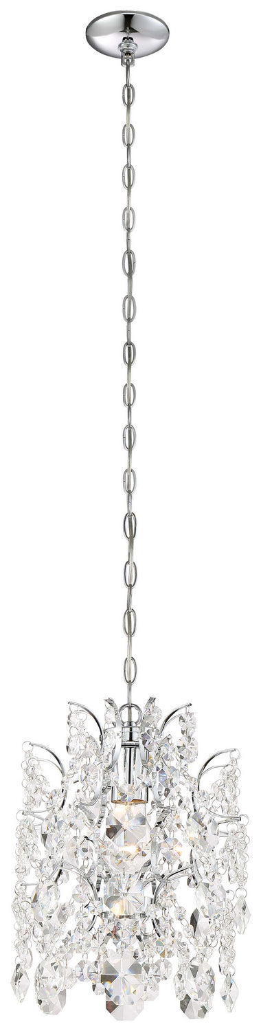 Isabella's Crown One Light Mini Pendant in Chrome