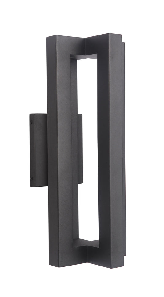 Kai LED Outdoor Wall Lantern in Textured Black