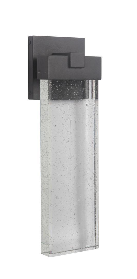 Aria LED Outdoor Wall Lantern in Textured Black