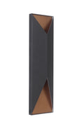 Craftmade - Z3422-TBSB-LED - LED Outdoor Pocket Sconce - Peak - Textured Black / Satin Brass