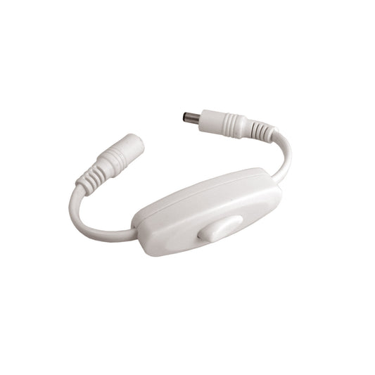 Inline On/Off LED Switch in White