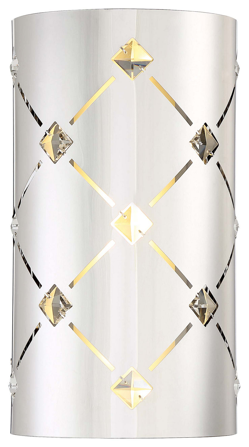 Crowned LED Wall Sconce in Chrome