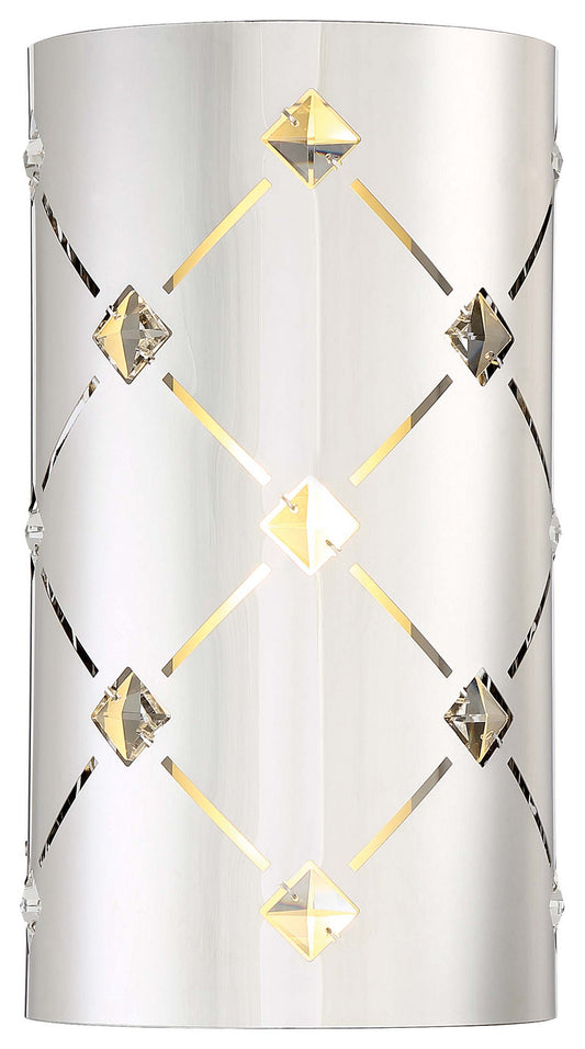 Crowned LED Wall Sconce in Chrome