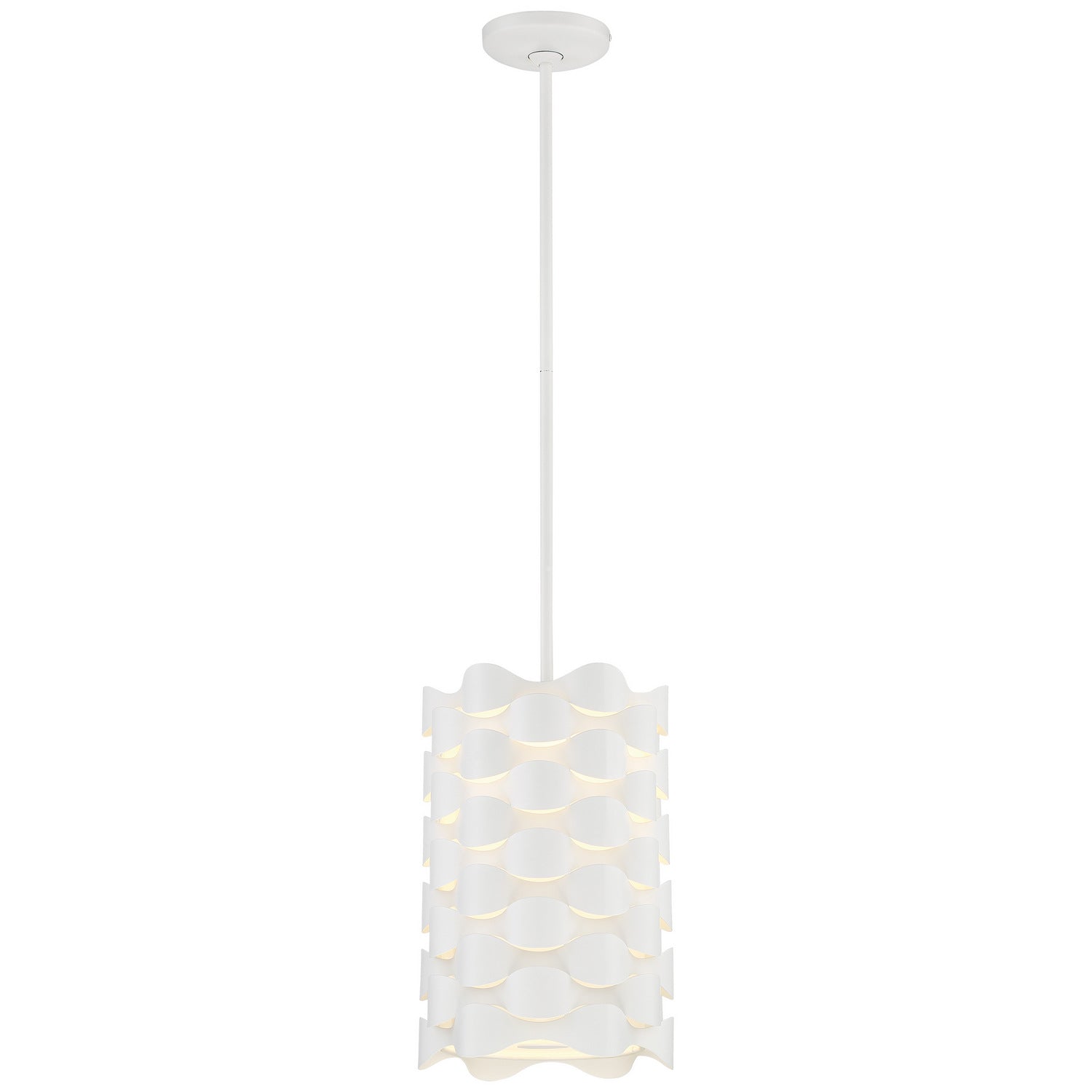 George Kovacs - P1301-655-L - LED Mini Pendant - Coastal Current - Sand White