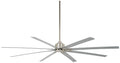 Xtreme H2O 84"Outdoor Ceiling Fan in Brushed Nickel Wet