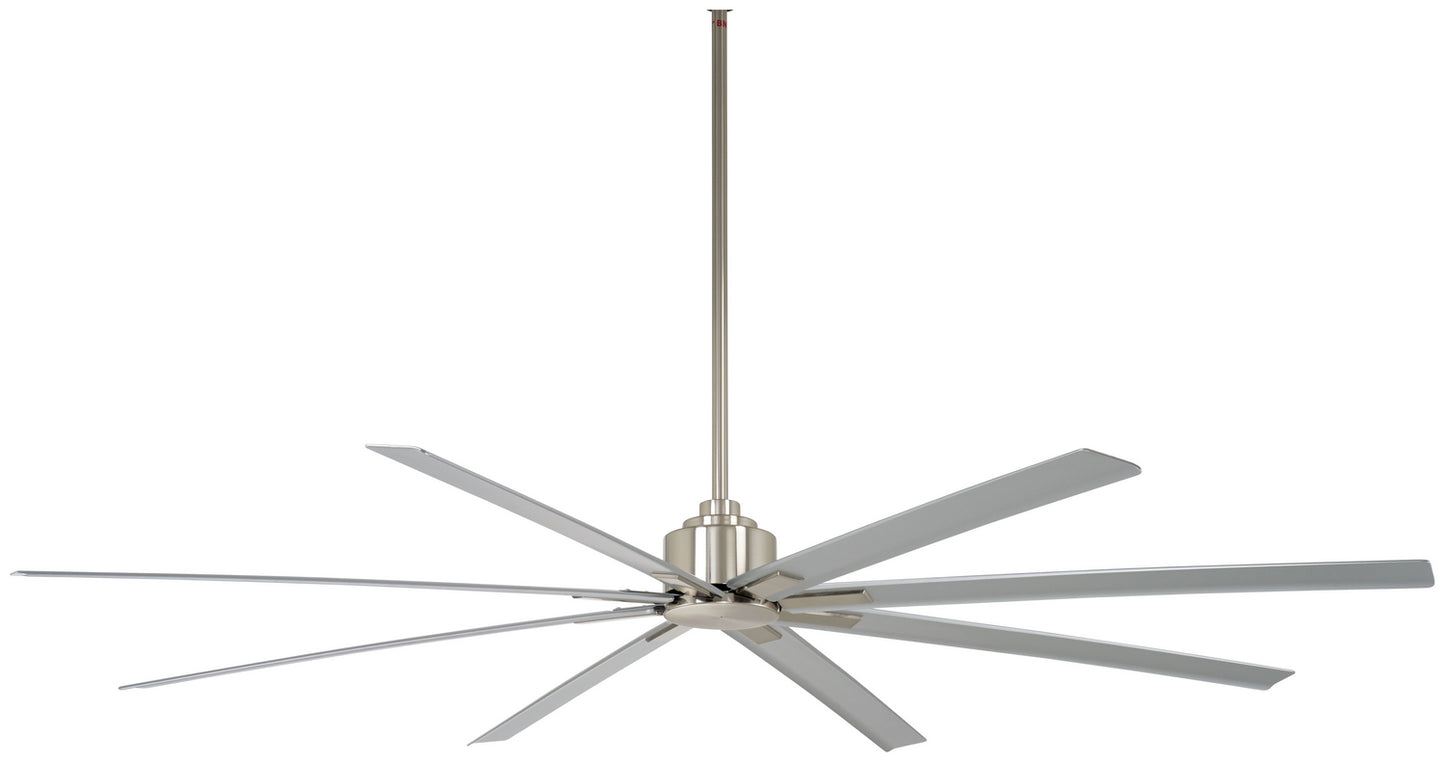 Xtreme H2O 84"Outdoor Ceiling Fan in Brushed Nickel Wet