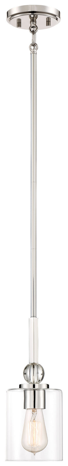 Studio 5 One Light Mini Pendant in Polished Nickel