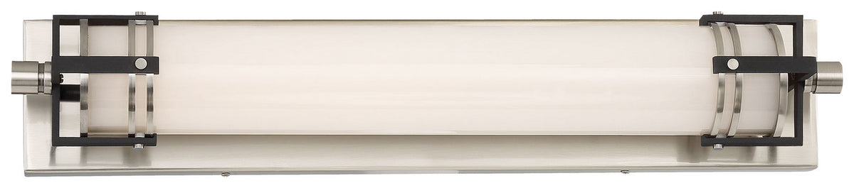 LED Bath in Brushed Nickel w/Sand Black Highlights