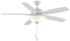 Aire Deluxe 52" Ceiling Fan in Matte White