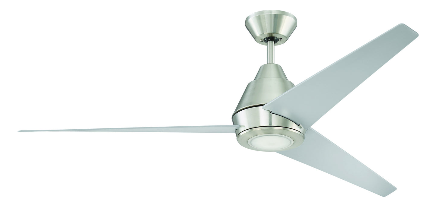 Acadian 56" Ceiling Fan in Brushed Polished Nickel