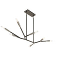 Branches Seven Light Chandelier in Black