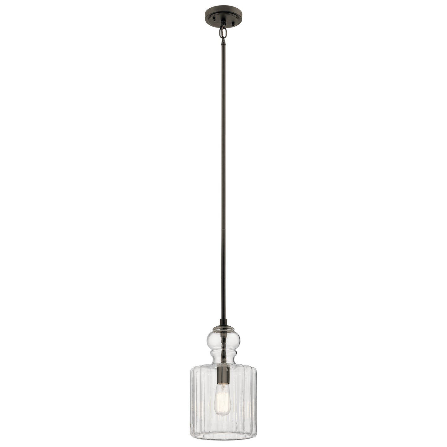 Riviera One Light Pendant in Olde Bronze