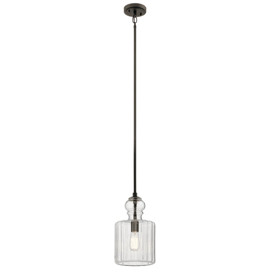 Riviera One Light Pendant in Olde Bronze