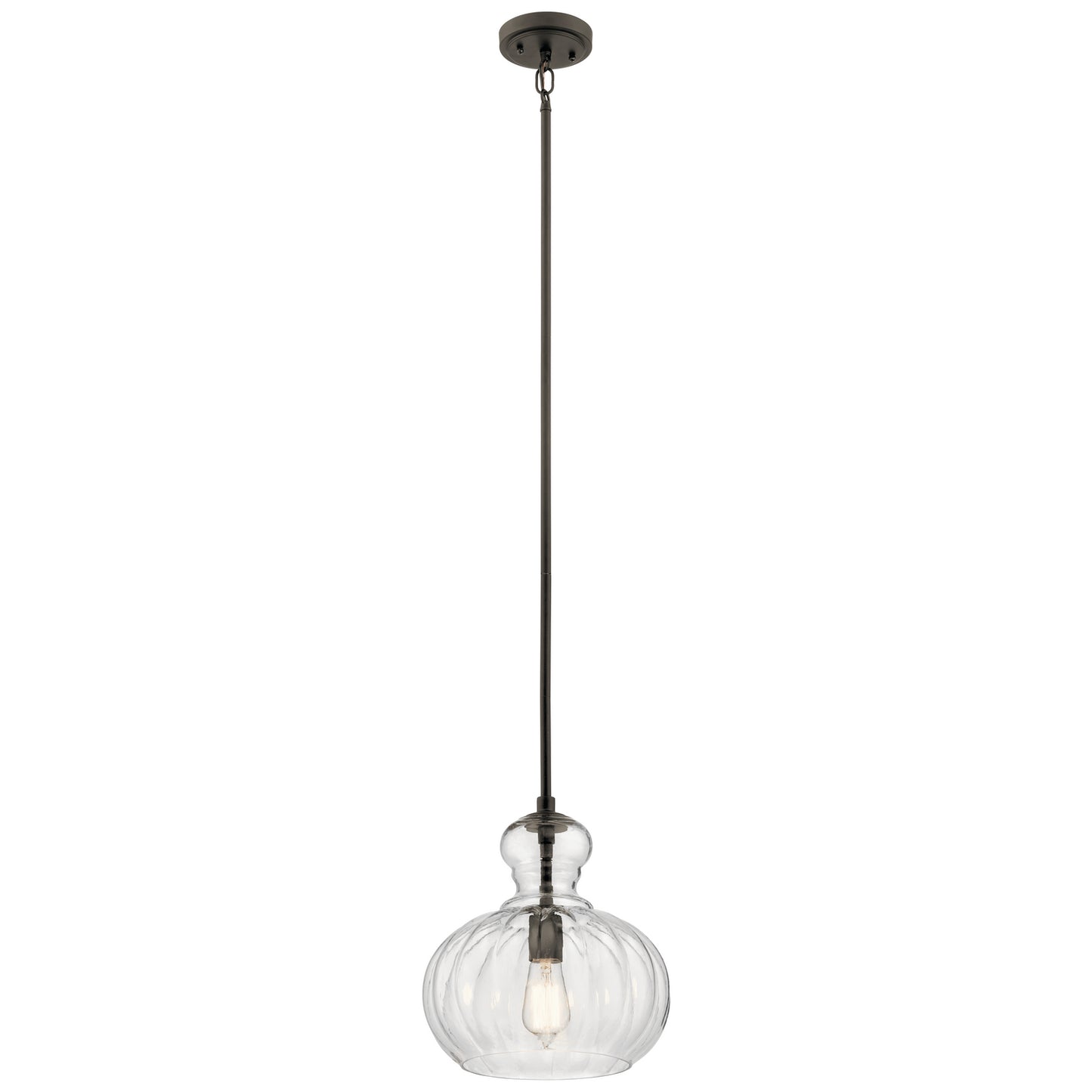 Riviera One Light Pendant in Olde Bronze