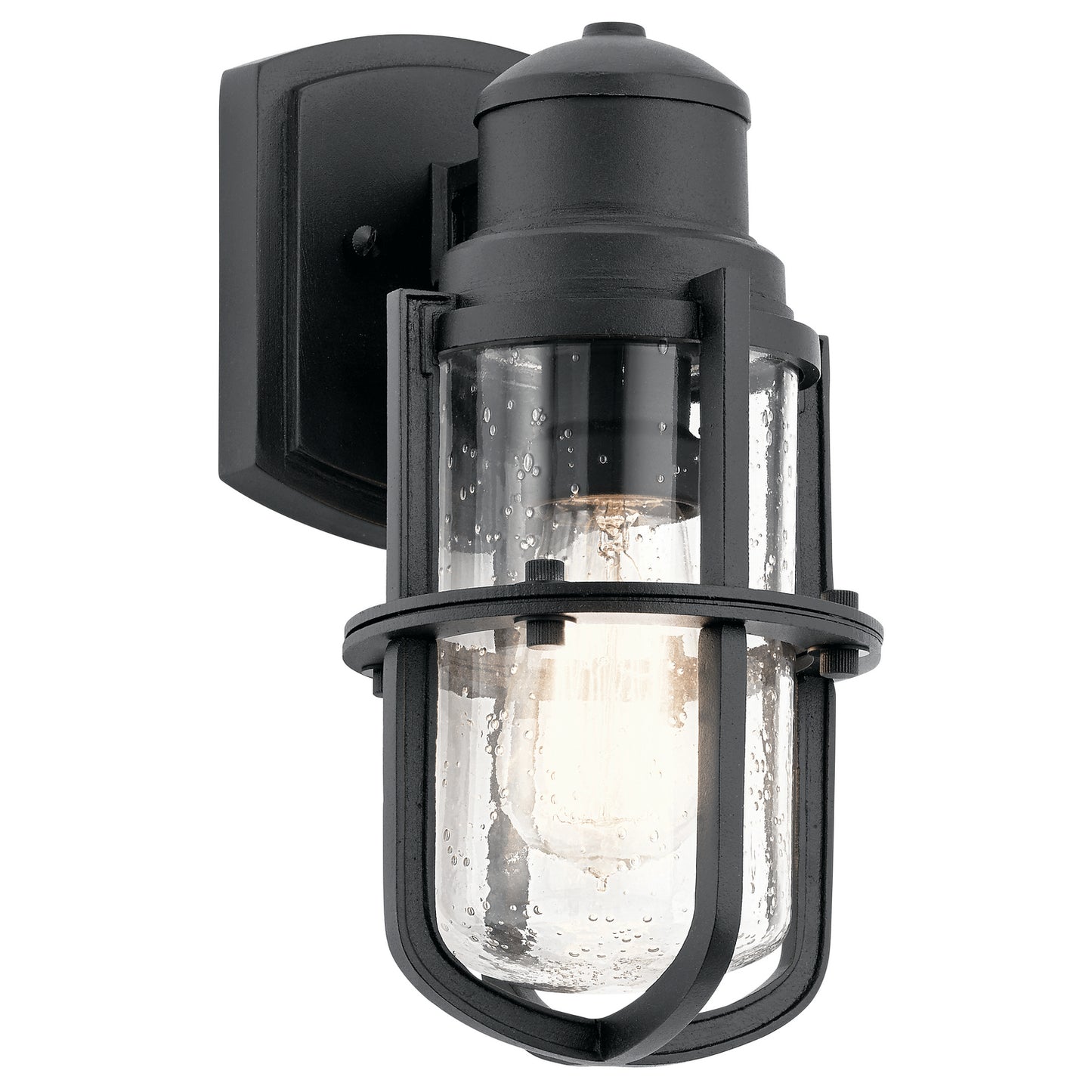Suri One Light Outdoor Wall Mount in Textured Black