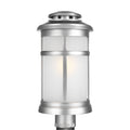 Newport One Light Post Lantern in Painted Brushed Steel