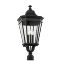 Generation Lighting - OL5428BK - Three Light Outdoor Post Lantern - Cotswold Lane - Black
