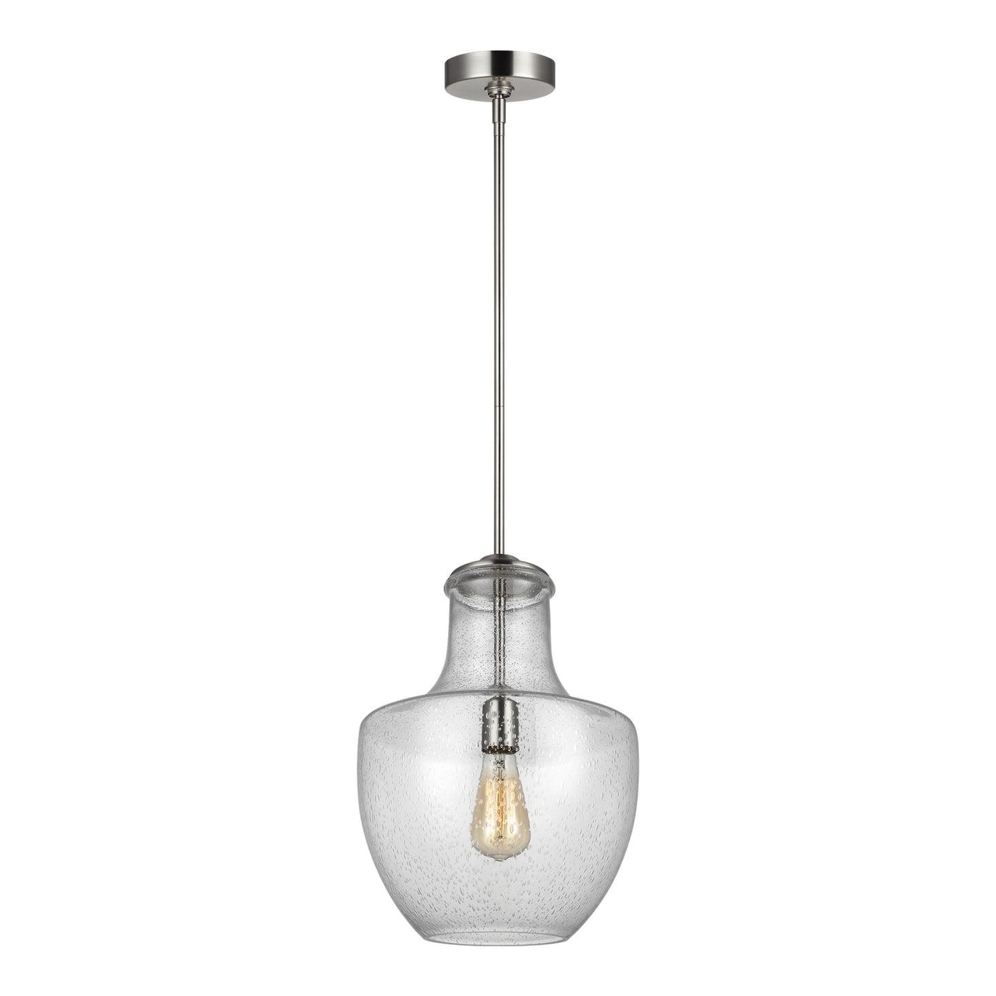 Baylor One Light Pendant in Satin Nickel