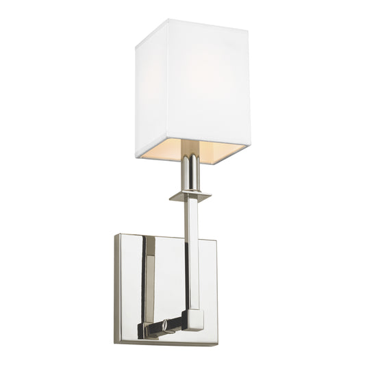 Quinn One Light Wall Sconce in Polished Nickel
