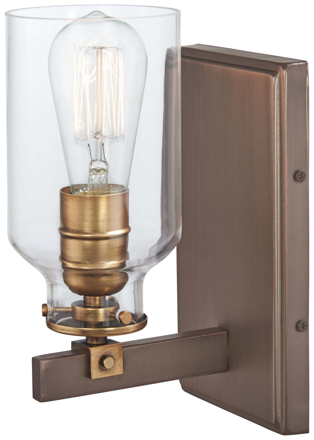 Morrow One Light Bath in Harvard Court Bronze