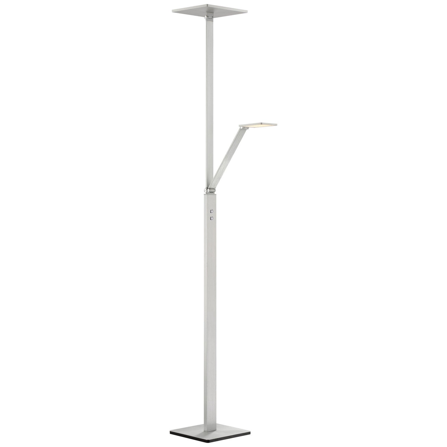 Task Floor Lamp LED Floor Lamp in Chiseled Nickel