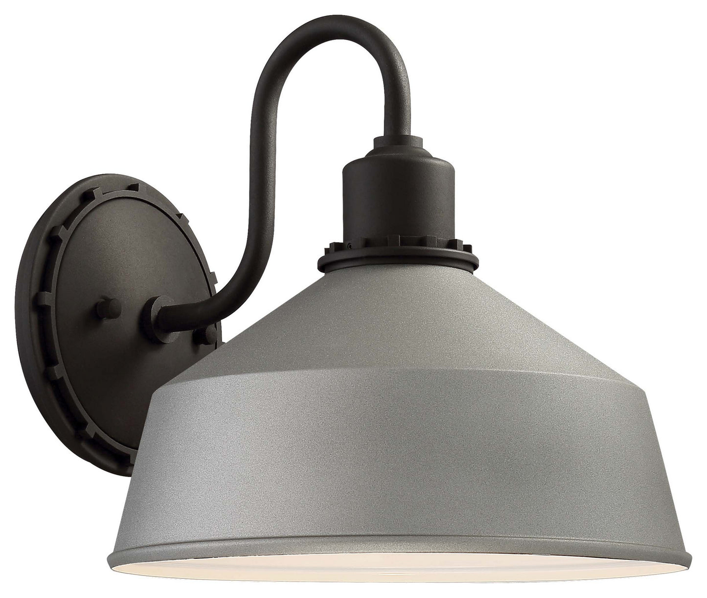 Mantiel One Light Outdoor Wall Mount in Sand Silver