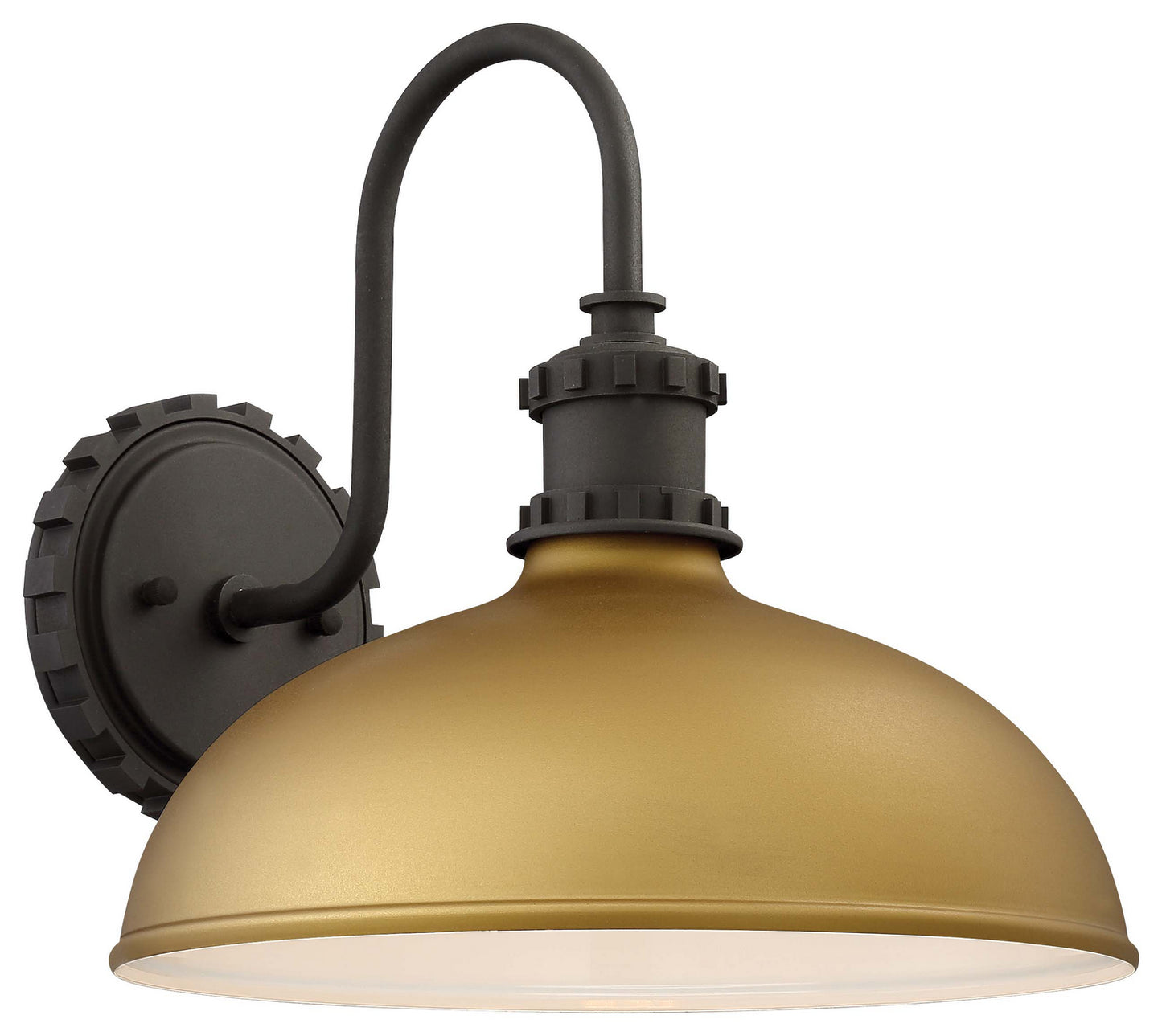 Escudilla One Light Outdoor Wall Mount in Painted Honey Gold
