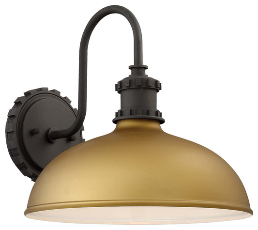 Escudilla One Light Outdoor Wall Mount in Painted Honey Gold