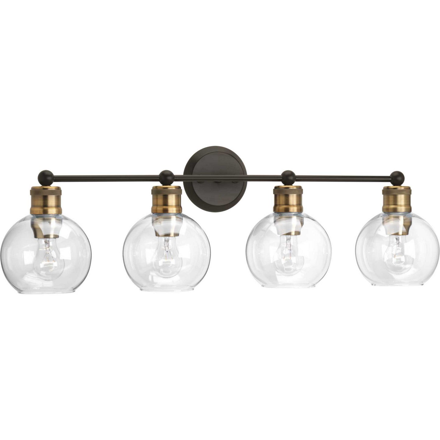Hansford Four Light Bath in Antique Bronze