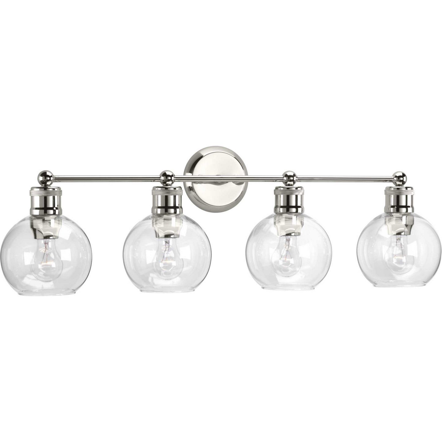 Hansford Four Light Bath in Polished Nickel