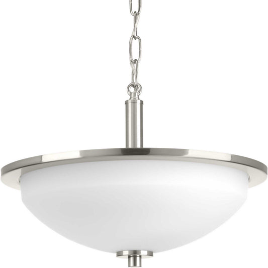Replay Two Light Semi-Flush Convertible in Brushed Nickel