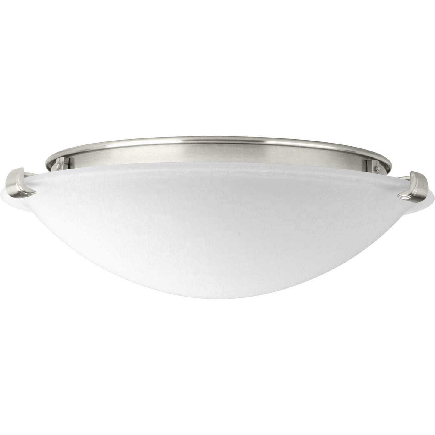 Linen Dome LED LED Flush Mount in Brushed Nickel