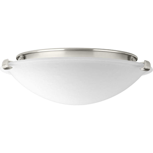 Linen Dome LED LED Flush Mount in Brushed Nickel